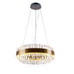 نجفة كريستال كلاسيك اطار كريستال ذهبى