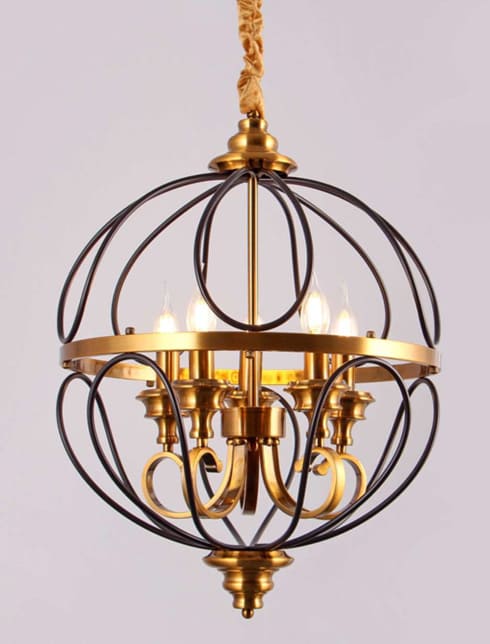 دلاية كريتال، نحاسى + اسود، 5 شمعة