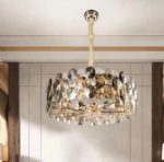 ⁦نجفة كريستال اطار فامية x شفاف⁩ - الصورة ⁦2⁩